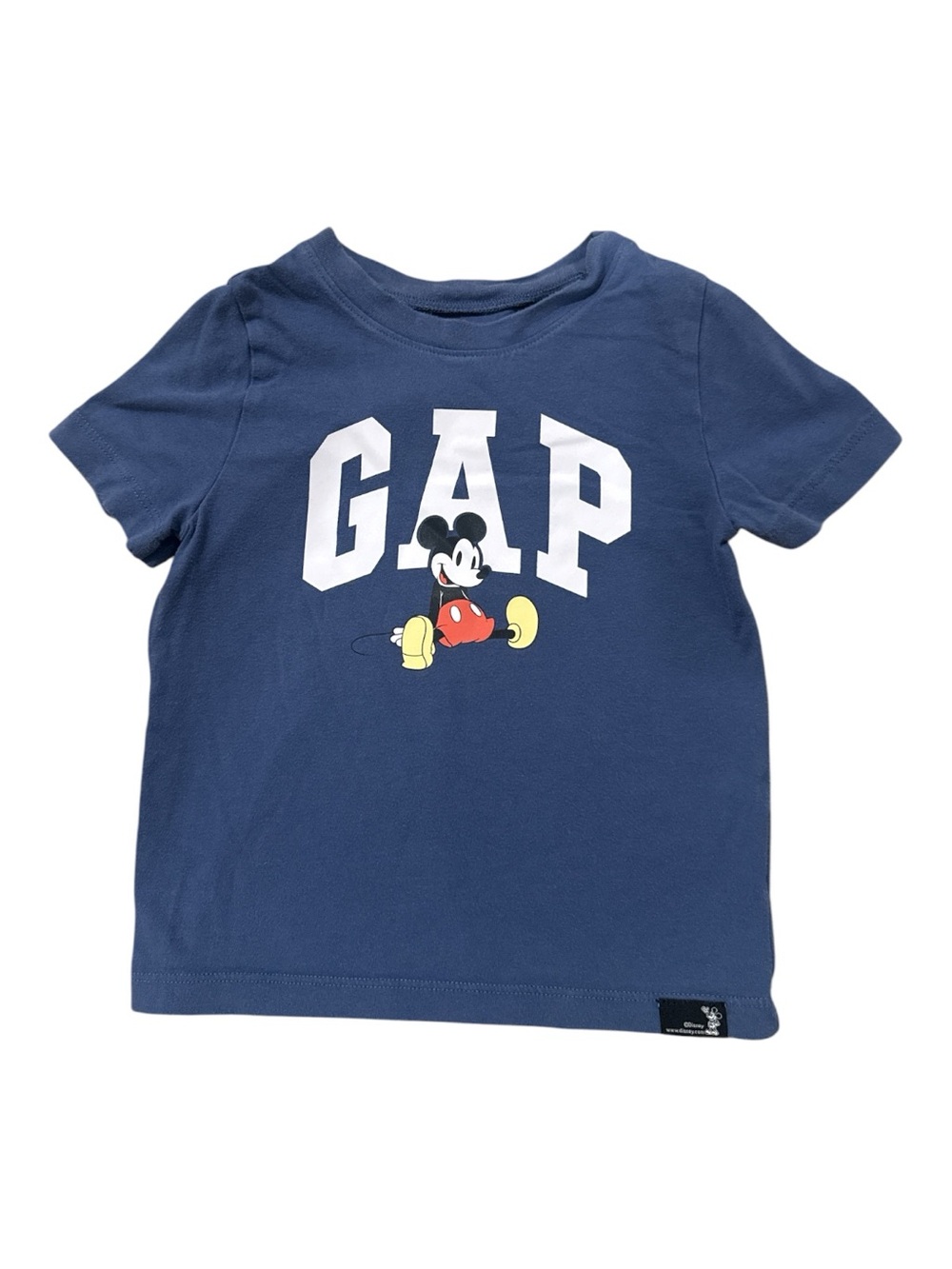 GAP Disney Mickey Mouse Graphic Tee Toddler Short Sleeve Shirt Casual Size 3 Y